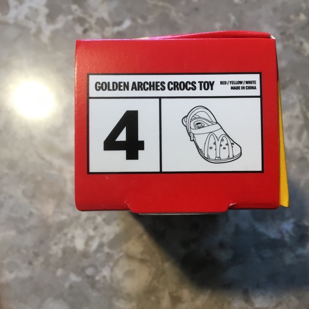 Toy Crocs McDonald’s # 4 Golden Arches Crocs Toy Clip on (1 Croc total) - Picture 2 of 3